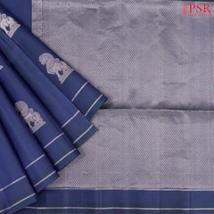 Navy Blue Soft Silk Saree