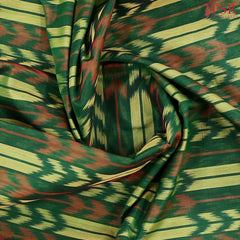 Dark Green Patola Silk Cotton Saree