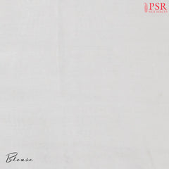 Daisy White Semi Dupion Saree