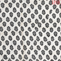 Beige & Black Kalamkari Silk Saree