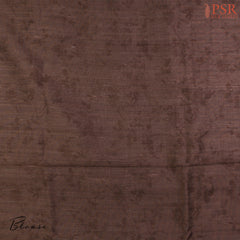 Dark Chestnut Brown Kadhi Tussar Silk Saree