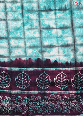 Turquoise Blue Cotton Dress Material