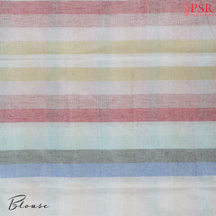 Dark Peach Linen Saree
