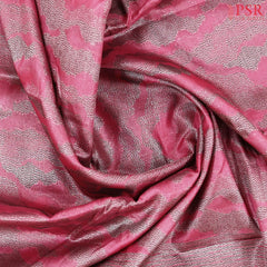 Thulian Pink Banaras Tussar Silk Saree