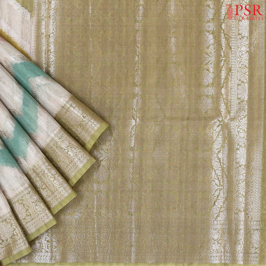 Beige & Multicolor Silk Cotton Saree