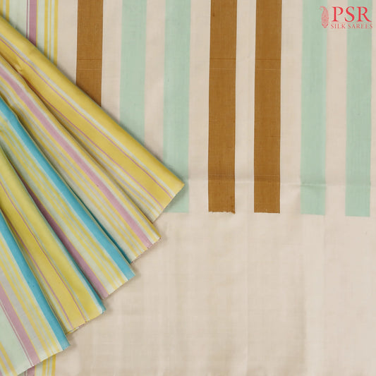 Beige Soft Silk Saree