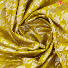 Corn Yellow Banaras Silk Saree