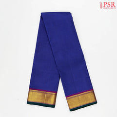 Dark Blue & Black Kanchipuram Silk Saree