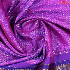 Purple Kanchipuram Silk Saree