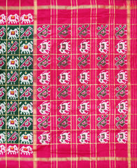 Dark Green Pochampally Silk Saree