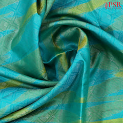 Azure Cyan Soft Silk Saree