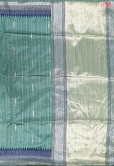 Dark Jade Semi Banaras Saree