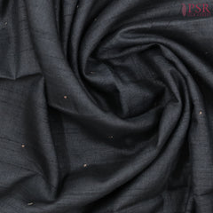 Shadow Black Kadhi Tussar Silk Saree