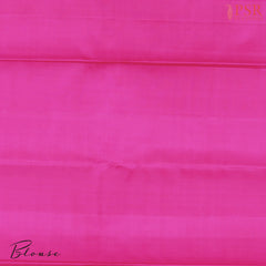 Coral Red Kanchipuram Silk Saree