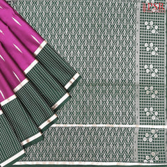 Boysenberry Purple Soft Art Silk Saree