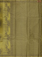 Olive Green Banaras Tussar Silk Saree