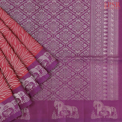 Berry Red Soft Silk Saree