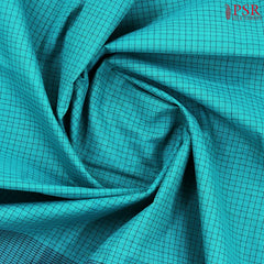 Cyan Blue Kanchi Cotton Saree
