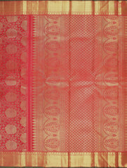Red Kanchipuram Jacquard Silk Saree