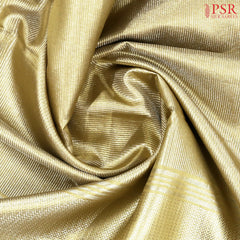 Antique Gold Kanchipuram Tissue Jacquard Silk Saree