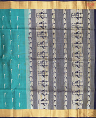 Egyptian Teal Soft Silk Mix Saree