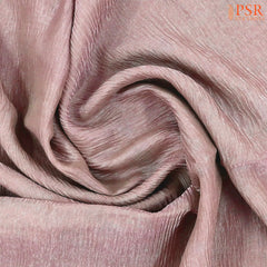 Light Pink Crushed Tissue Silk Saree