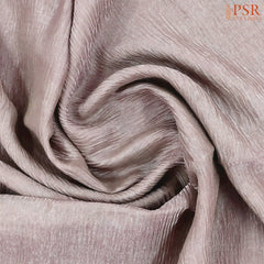Pale Mauve Crushed Tissue Silk Saree