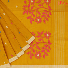 Orange Bengal Cotton Saree
