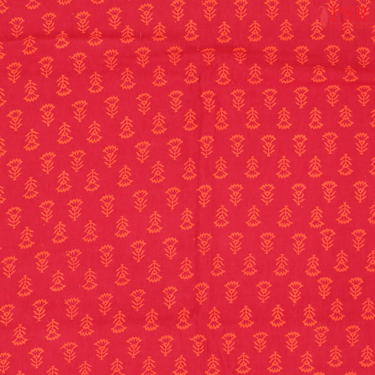Burgundy Cotton Print Running Material