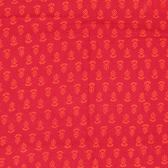 Burgundy Cotton Print Running Material