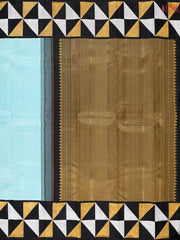 Light Blue Kanchipuram Jacquard Silk Saree