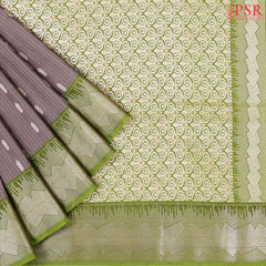 Taupe Grey Soft Art Silk Saree