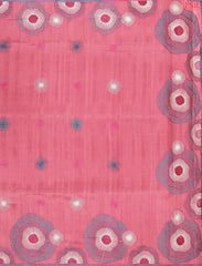 Flamingo Pink Kosa Embroidery Saree