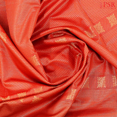 Fiery Red Soft Art Silk Saree