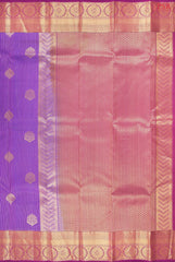 Blue Purple Fancy Kanchipuram Silk Saree