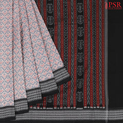 Dark Grey Orissa Cotton Saree