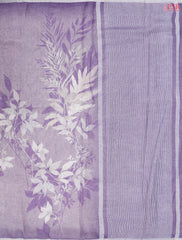 Lavender Linen Saree