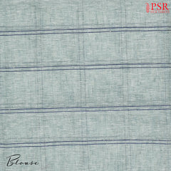 Powder Blue Linen Saree