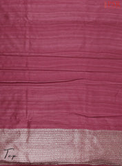Wine Purple Semi Tassar Dress Material