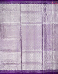 Light Amethyst Purple Tissue Soft Silk Saree