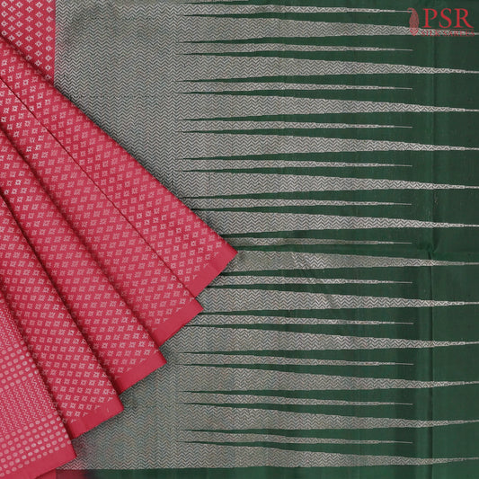 Raspberry Maroon Soft Silk Saree