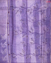 Lavender Kadhi Tussar Silk Saree
