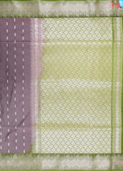 Taupe Grey Soft Art Silk Saree