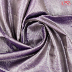 Light Amethyst Purple Tissue Soft Silk Saree