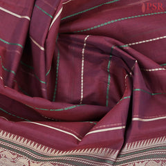 Burgundy Kalakshetra Kovai Cotton Saree