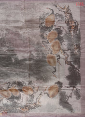 Dusty Mauve Tissue Saree