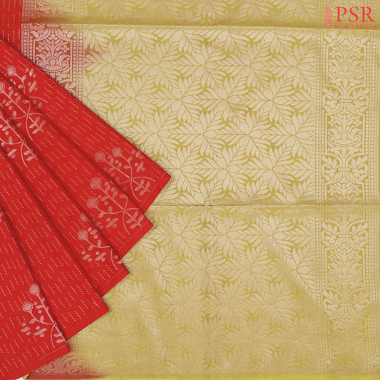 Red Soft Art Silk Saree
