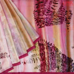 Magenta Semi Crepe Saree