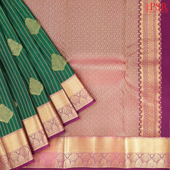 Emerald Green Fancy Kanchipuram Silk Saree