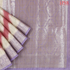 Beige & Multicolor Silk Cotton Saree